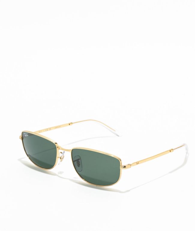 Ray-Ban Artista RB3732 Polished Gold & Green Sunglasses - Ray-Ban