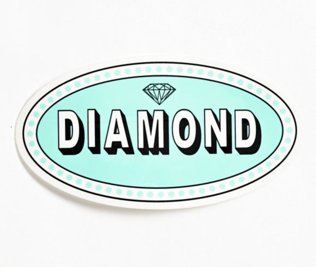 Diamonds Supply Co. Diamond Teal Sticker Zumiez