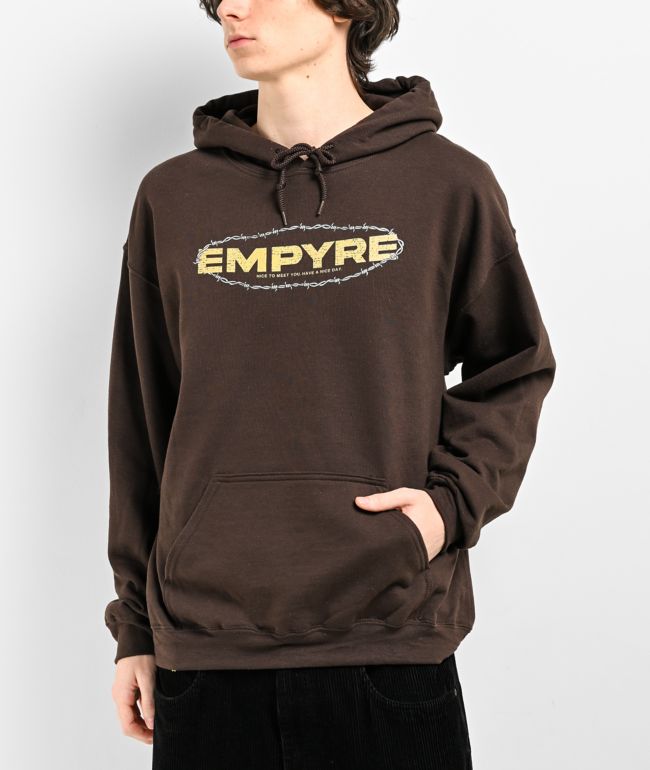 Empyre Sidebar Dark Brown Zip Hoodie Zumiez