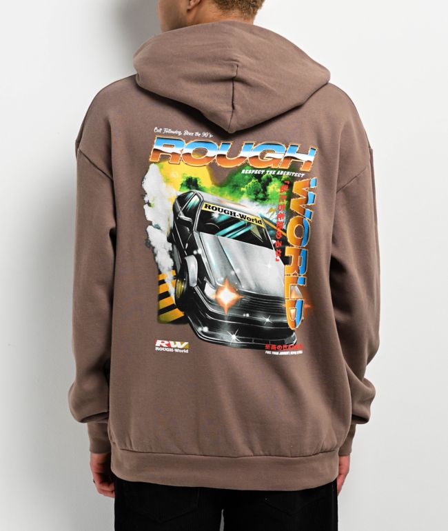 HUF x Toyota TRD Escape Grey Hoodie | Zumiez