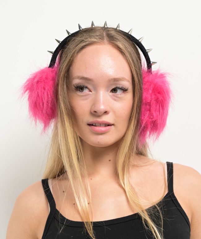 Empyre Oshun Hot Pink & Black Earmuffs - Empyre