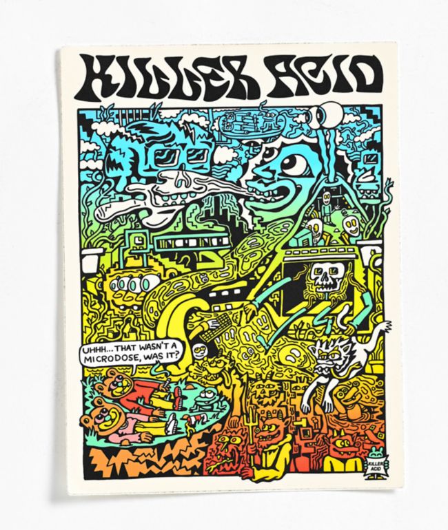 Killer Acid Microdose XL Sticker - Killer Acid