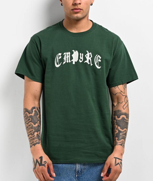Empyre Disrupted Gothic Green T-Shirt - Empyre