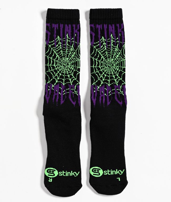 Stinky Socks Vader Black Crew Socks - Stinky Socks