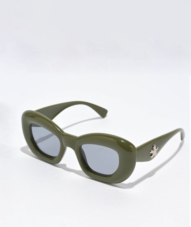 Petals and Peacocks Cumulus Green Sunglasses - Petals and Peacocks