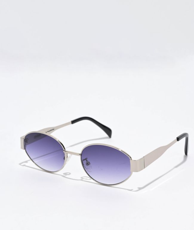Petals and Peacocks Lustra Silver Sunglasses - Petals and Peacocks