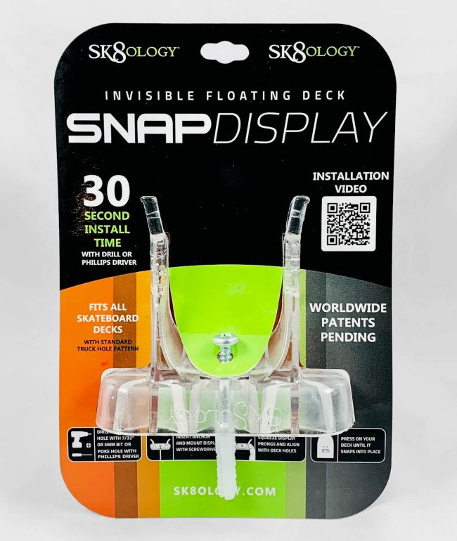 Sk8ology 1-Deck Wall Mount Display - sk8ology