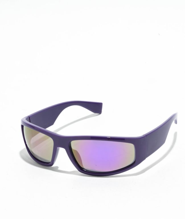 Chunky Purple Racer Sunglasses - Eyeking