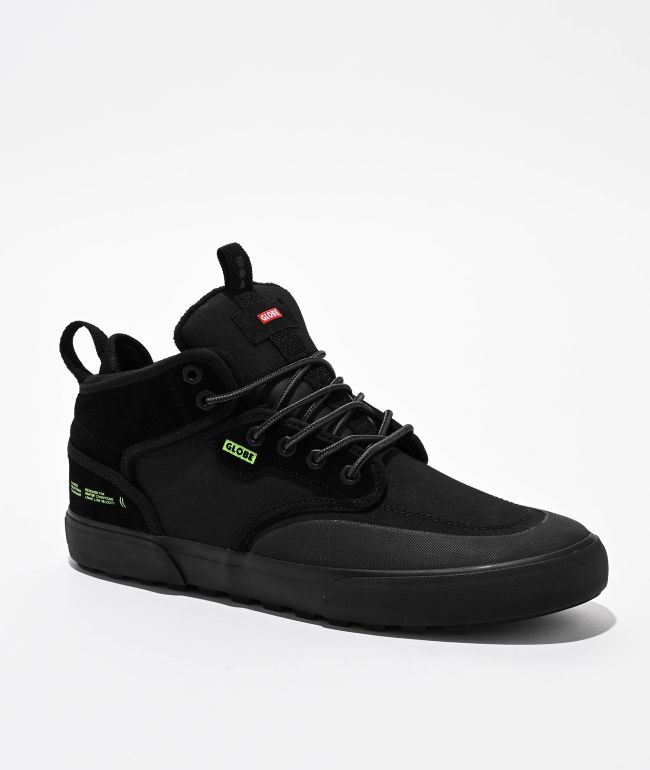 Globe Motley Mid Black, Lime & Summit Shoes - Globe