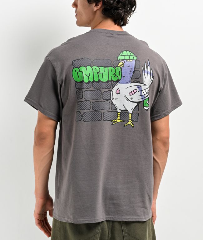 Santa Cruz Screaming Hibiscus Dot Heather Grey T-Shirt | Zumiez