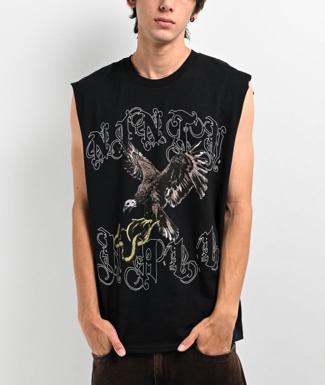 SAD BOYZ by Junior H Face Black Tank Top | Zumiez