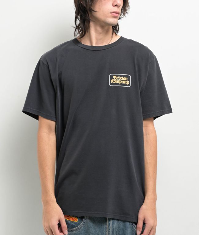 Brixton Tiger Washed Black T-Shirt | Zumiez