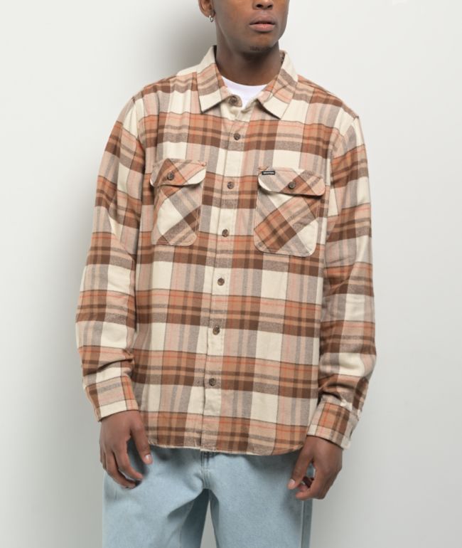 Brixton Bowery Whitecap Flannel Shirt - Brixton