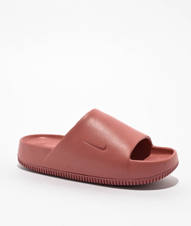 Nike Calm Rugged Orange Slide Sandals Zumiez