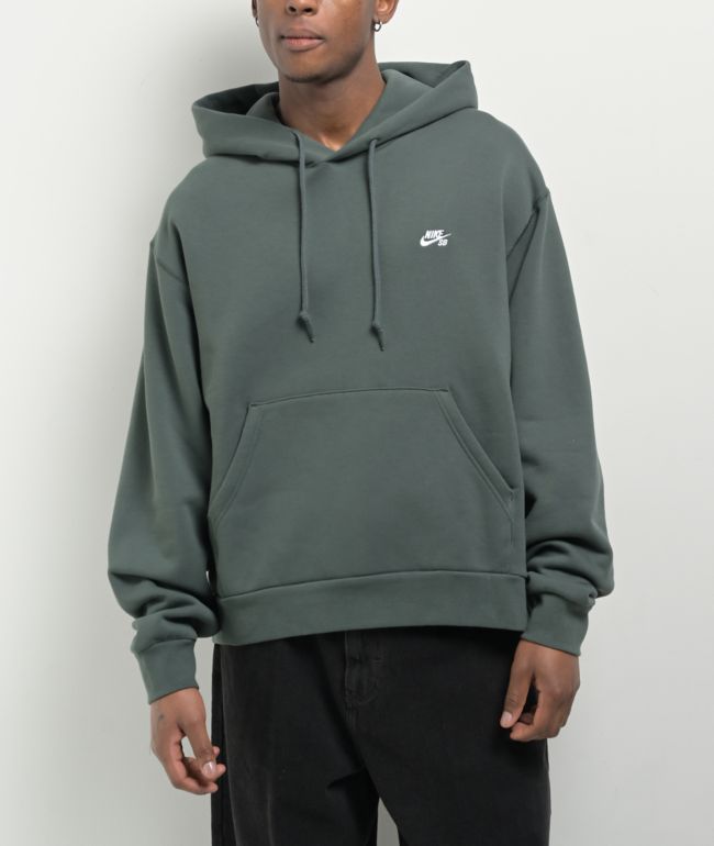 ★ナイキ SB New Logo Zip Hoodie パーカー 関税込★ Nike SB Logo Khaki & White Zip Hoodie | Zumiez