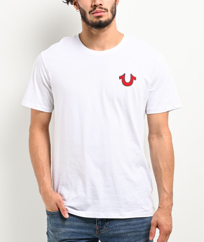 True Religion Vintage No.1 White Heavyweight T-Shirt | Zumiez