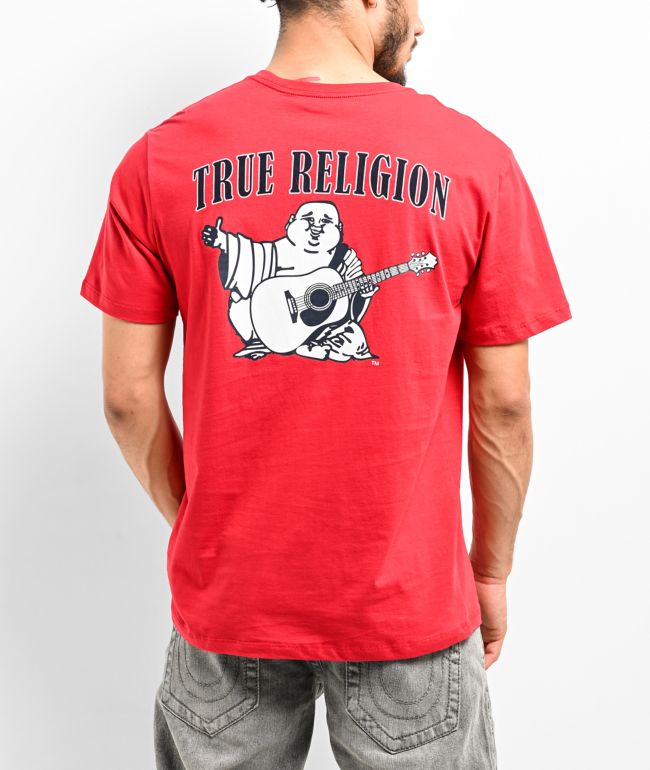 True Religion Vintage No.1 Blue Heavyweight T-Shirt | Zumiez