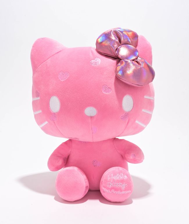 Hello Kitty 50th Anniversary Pink Plush Toy - Hello Kitty