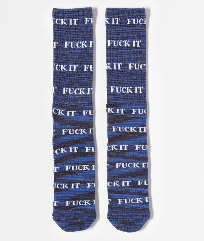 HUF Fuck It Pastel Pink Crew Socks | Zumiez