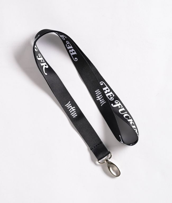 Married To The Mob Be Fucking Fr Black Lanyard - Married To The Mob
