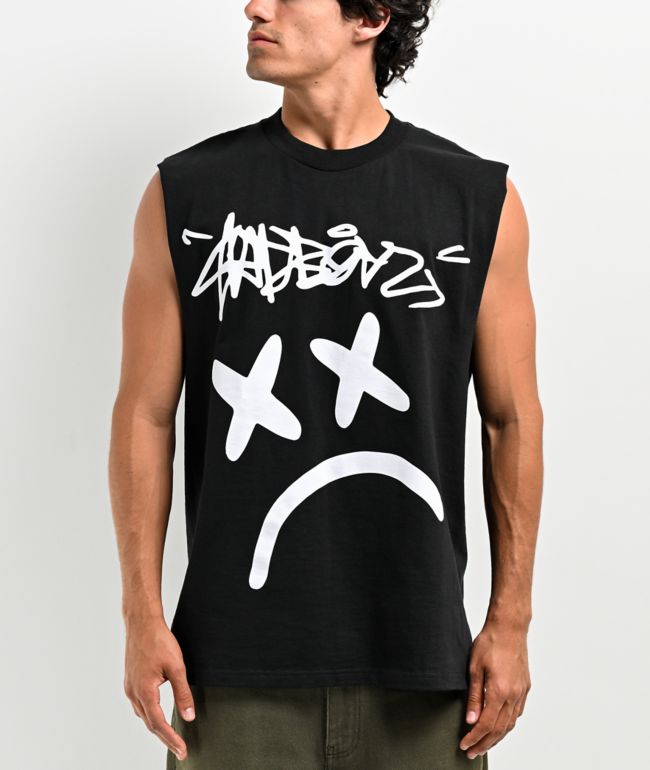 4Hunnid Good Sex Black Wash Muscle Tank Top | Zumiez
