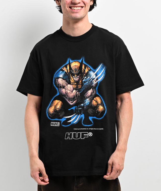 HUF x Deadpool Loudmouth Black T-Shirt | Zumiez