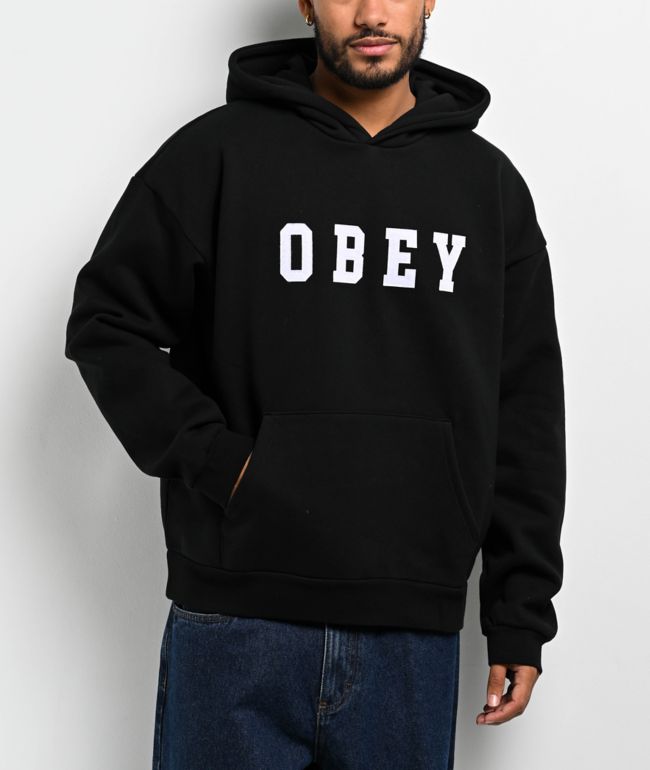 Obey Subvert Black Hoodie Zumiez