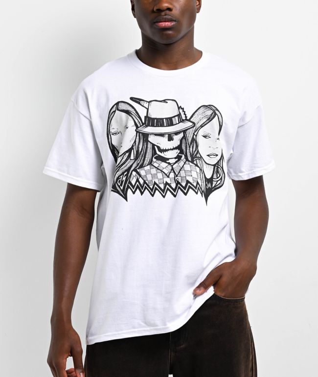 Apache Skullface White T-Shirt - Apache