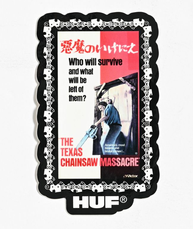 HUF x Texas Chainsaw Massacre Dual Chain Sticker - HUF