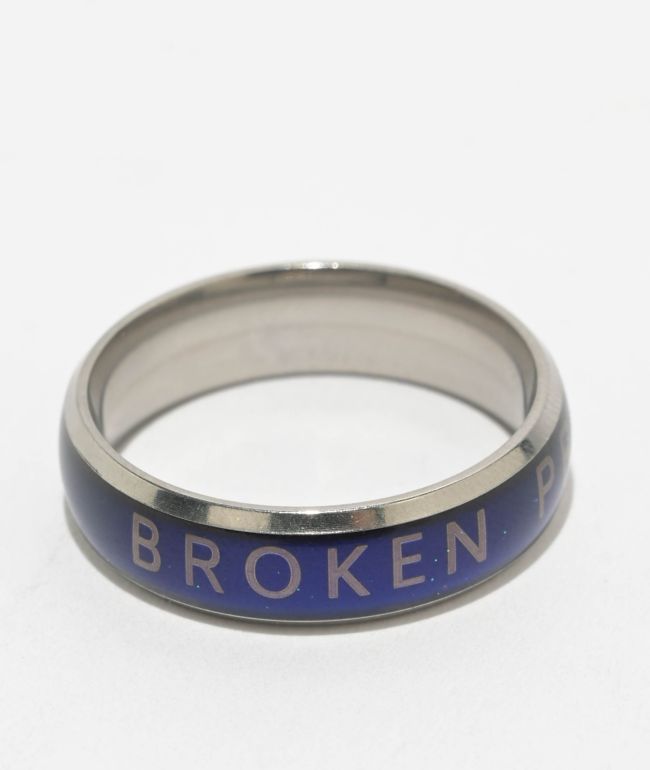 Broken Promises Silver Mood Ring - Broken Promises