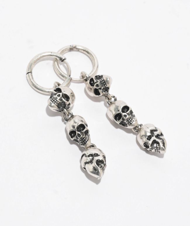 Broken Promises Catacombs Silver Earrings - Broken Promises