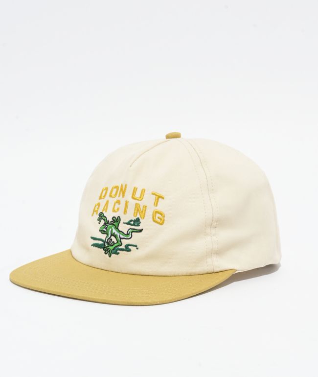 Donut Racing Baja Lizard Cream & Dijon Snapback Hat - Donut