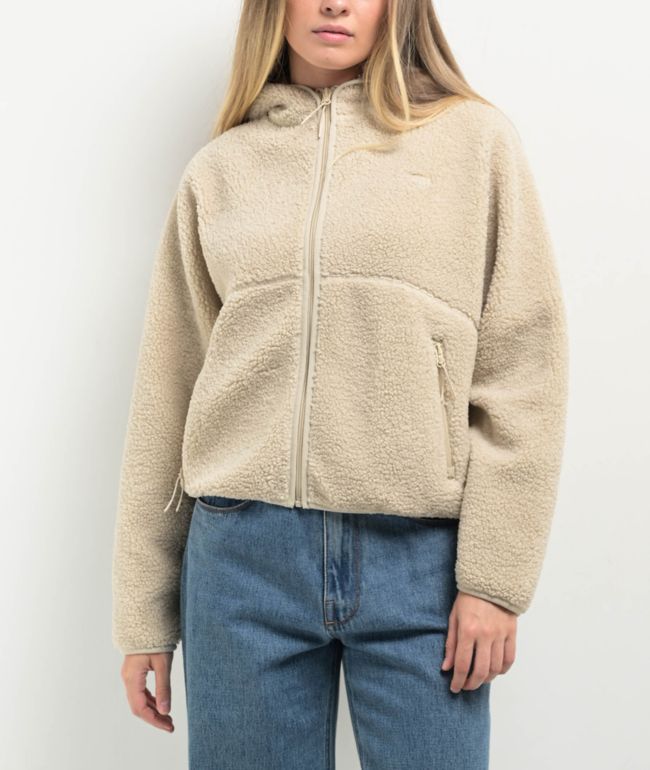 Zine Kya Apricot Crop Zip Hoodie | Zumiez