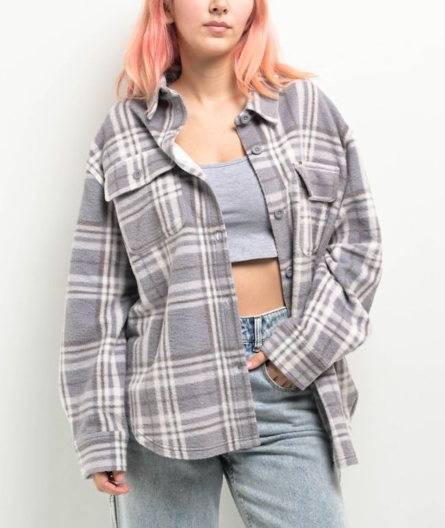 Dravus Eclipse Grey & Blue Flannel Shirt - Dravus
