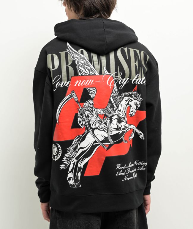 Broken Promises Pegasus Black Hoodie - Broken Promises