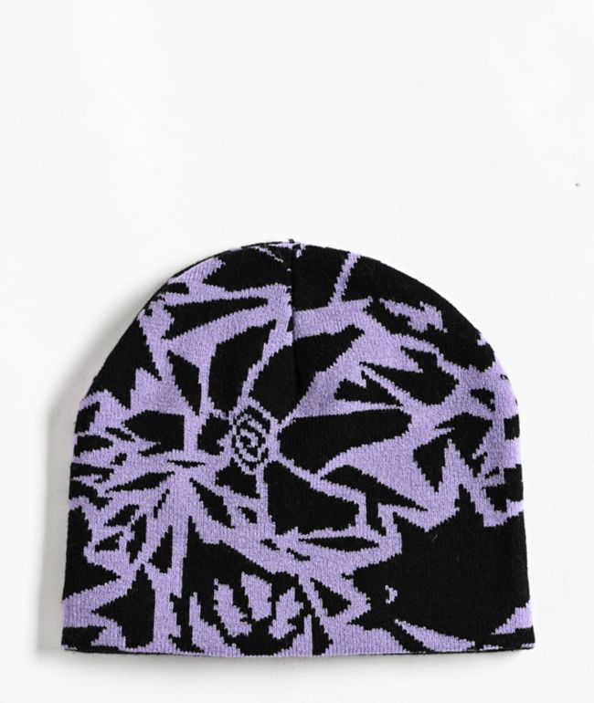 Ninth Hall Guardian Rhinestone Black Skully Beanie