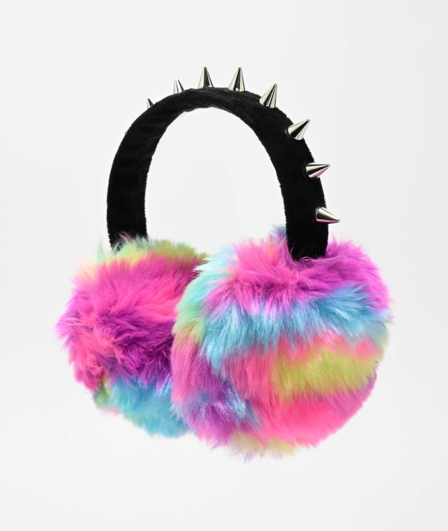 Empyre Oshun Spiked Tie Dye Ear Muffs - Empyre