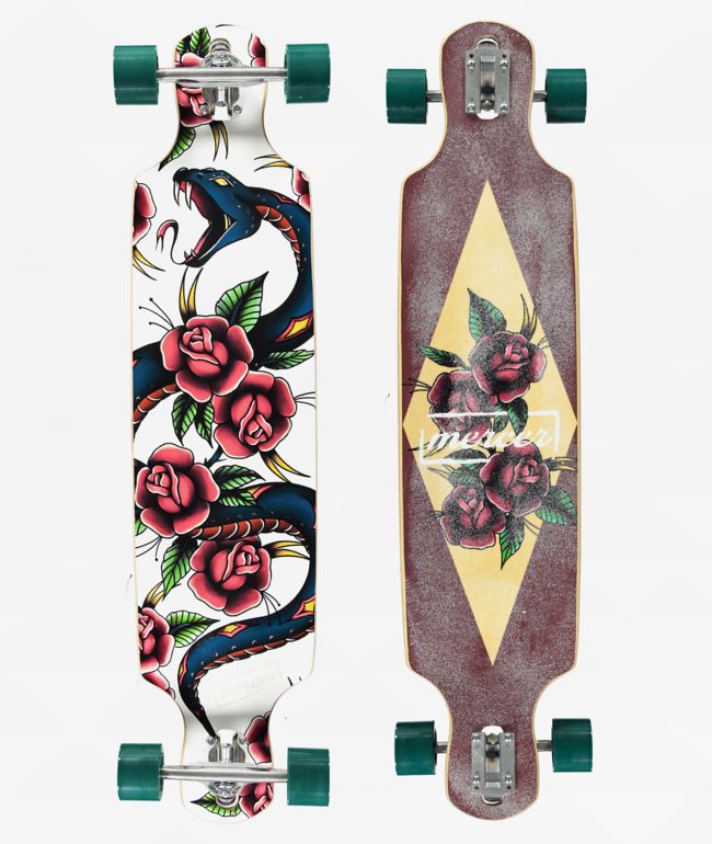 Mercer SSSnek 40" Drop Through Longboard Complete - Mercer