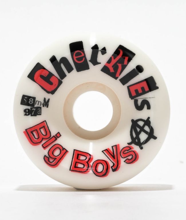 Cherries Wheels Big Boys 58mm 97a Skateboard Wheels - Cherries