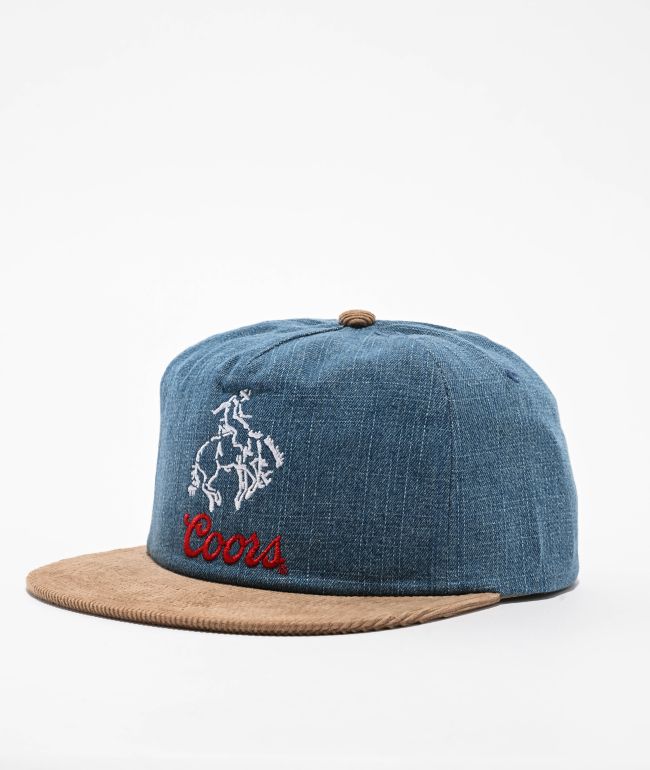 Brixton x Coors Colt Blue & Tan Snapback Hat - Brixton