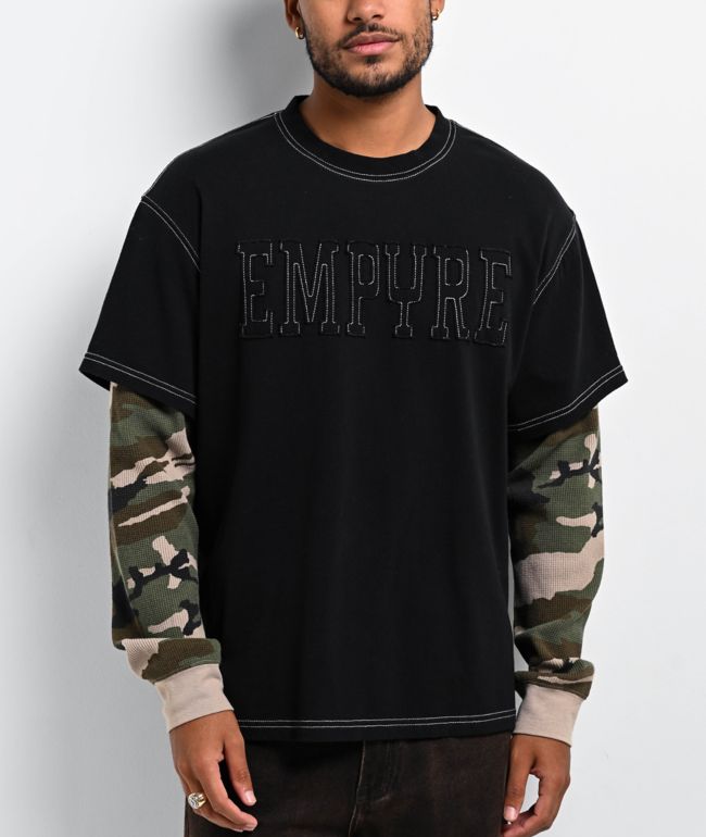 【SATIIIZ】Renser Damage Long Sleeve T-shirt 350 RYANCZ33 LONG-SLEEVE T-SHIRT | OverSTeer