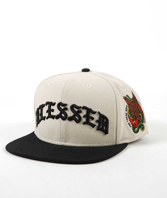 DGK Guerrero Cream & Black Snapback Hat - DGK