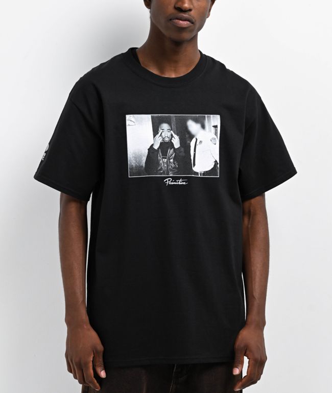 Primitive x Tupac Forever Black Wash T-Shirt | Zumiez