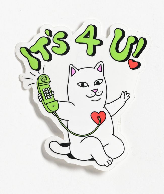 RIPNDIP Lord Nermal Amor Sticker | Zumiez