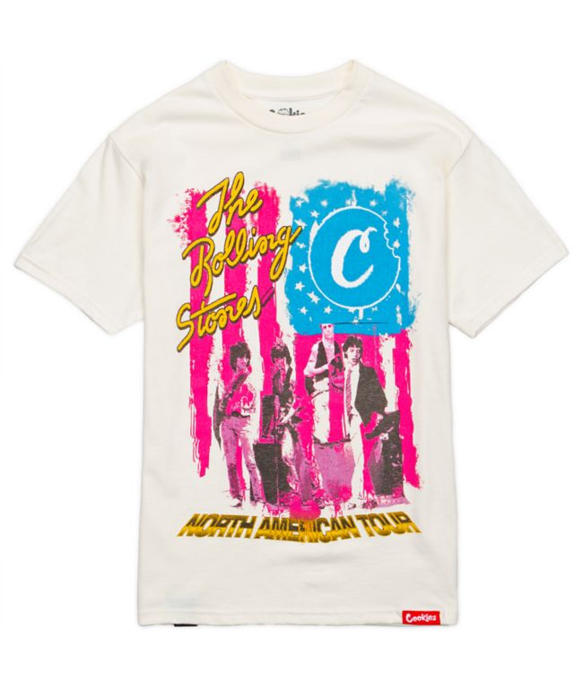 【Cookies】ローリングストーンズ Car Pass 黒 半袖Tシャツ Cookies x The Rolling Stones Car Pass Black T-Shirt | Zumiez