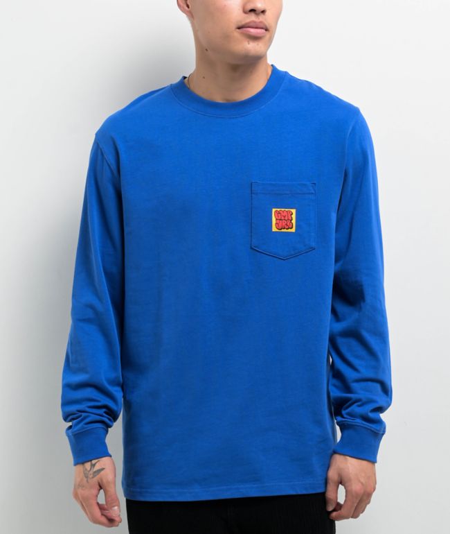 adidas Originals Adicolor Polo Blue Long Sleeve Rugby Shirt