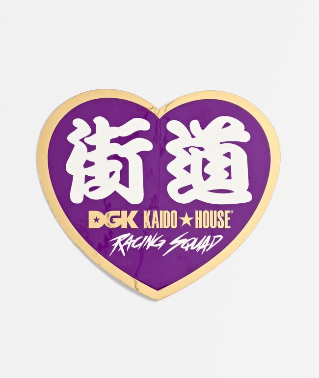 DGK x Kaido House Gold Heart Sticker - DGK