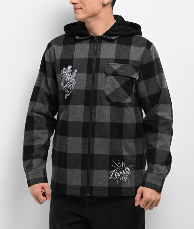 ジャケット HUECLOSET Damage Checked Hoodie Jacket 25KERO231 Amazon.com: ZeroXposur Boys Zip up Hoodie ZX Dri-Tech Fleece