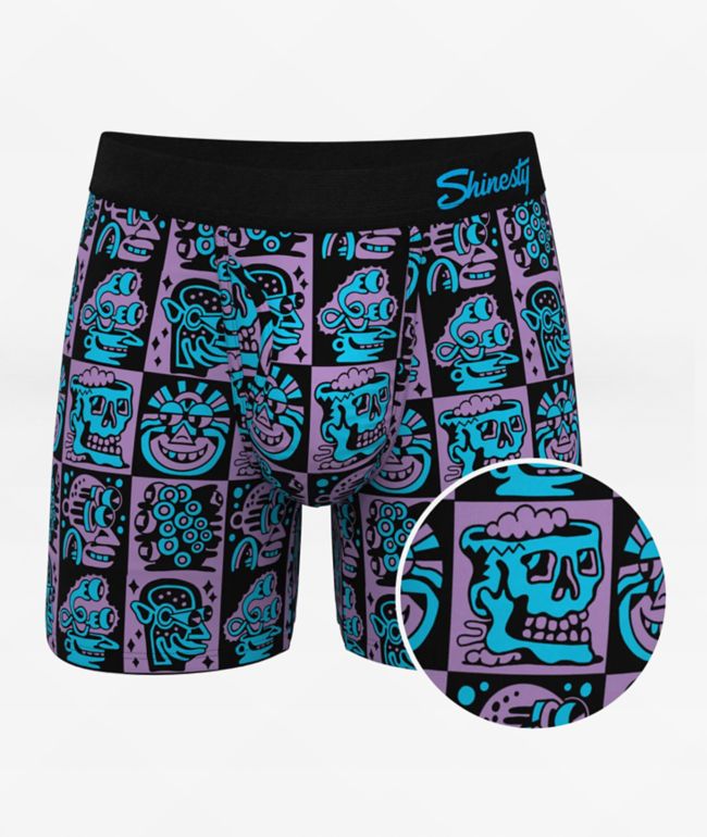 【PLASMA SPHERE】BOXER SHORTS Stance Pizza Face Men's Boxer Briefs - Black - Surf Station