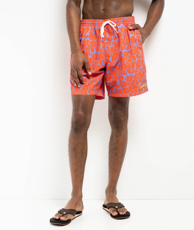 Empyre Bubble Floater Grenadine & Jacaranda Board Shorts - Empyre